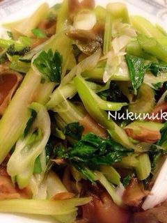 セロリ搾菜炒め-レシピのメイン写真