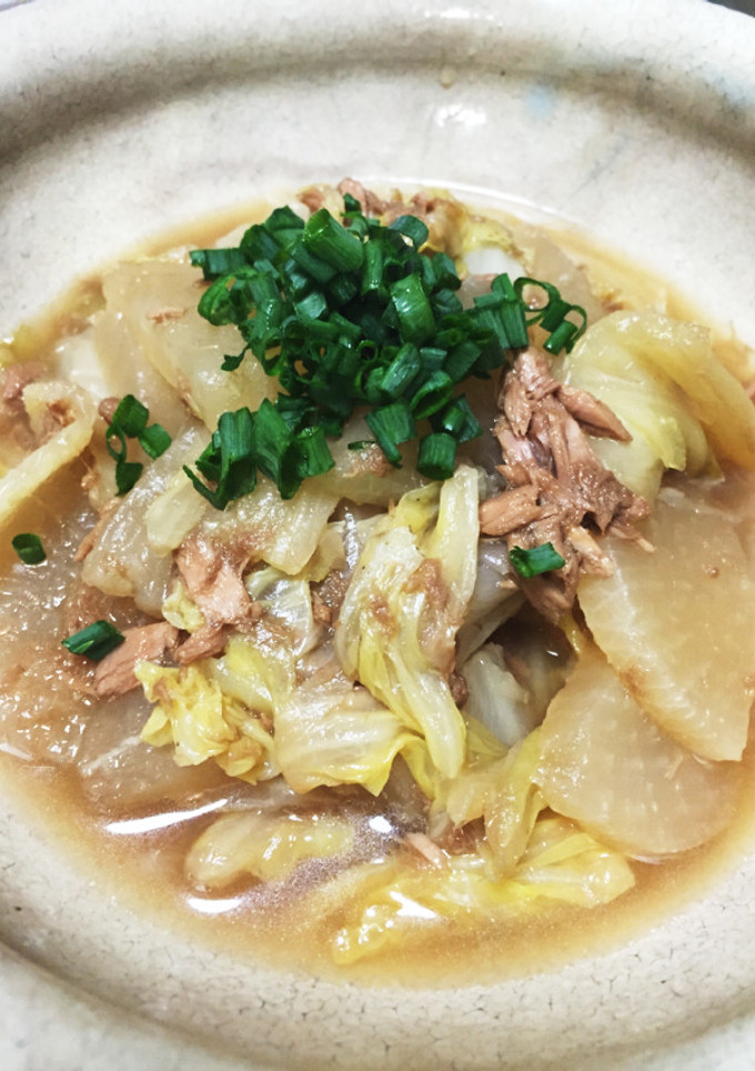 トロトロな白菜とツナ大根の煮物-レシピのメイン写真