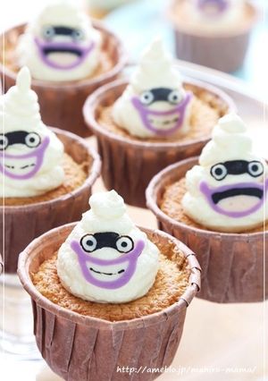 妖怪ウォッチ　ウィスパーのカップケーキ-レシピのメイン写真
