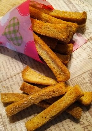 食パン☆ラスク！オリーブ･ハーブソルト♪-レシピのメイン写真