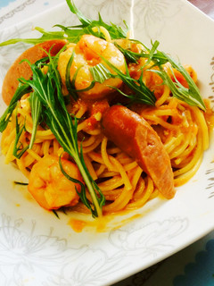 昨夜のポトフでトマト豆乳クリーム風パスタ-レシピのメイン写真
