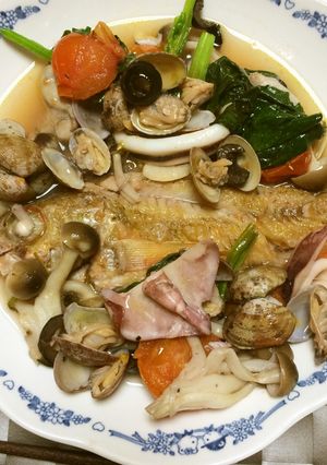 オヤジのアクアパッツァ-レシピのメイン写真