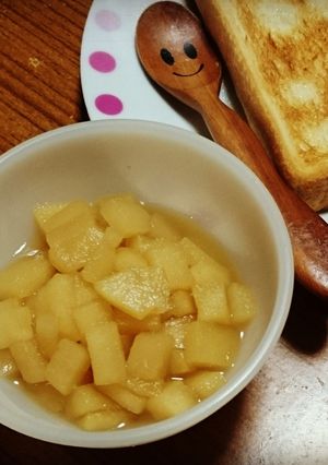 砂糖無し！林檎コンポート☆離乳食にも◎-レシピのメイン写真