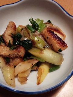 焼き葱と油揚げのおかか和え-レシピのメイン写真
