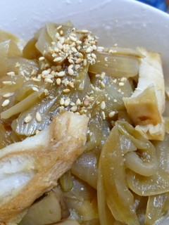 とろ甘♪新玉ねぎと車麩とエリンギ丼-レシピのメイン写真