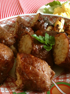 簡単・牛肉巻きおにぎり-レシピのメイン写真