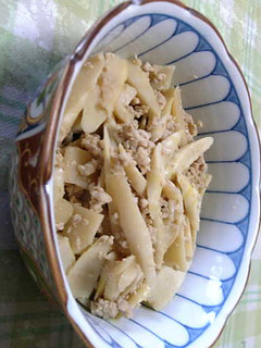 たけのこ(姫たけ)のそぼろ煮-レシピのメイン写真