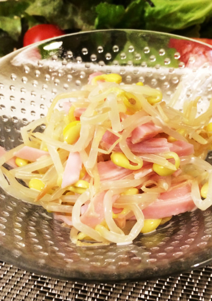 豆モヤシ＆ハムのマヨ和え♪大量消費-レシピのメイン写真