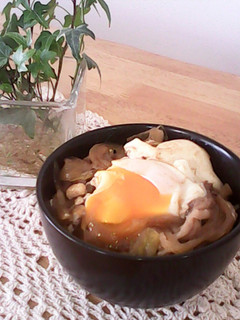 半熟卵のトロトロ牛丼-レシピのメイン写真