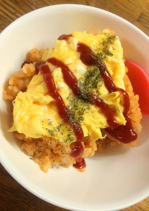 半熟たまごのっけるだけ！ オムライス。-レシピのメイン写真