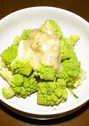 ロマネスクとふきのとう味噌-レシピのメイン写真