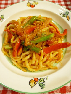 冷凍うどんナポリタン(和風だし)-レシピのメイン写真