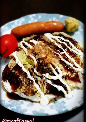 『広島風お好み焼き』みたいな目玉焼き♪-レシピのメイン写真