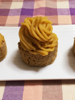 焼き芋ロールモンブランケーキ-レシピのメイン写真