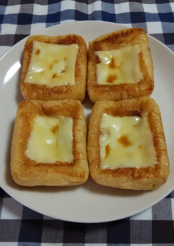 とっても簡単☆油揚げのチーズ醤油焼き♪-レシピのメイン写真