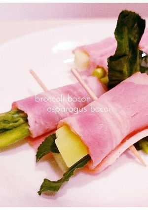 ブロッコリ芯ベーコン：お弁当野菜おかず-レシピのメイン写真