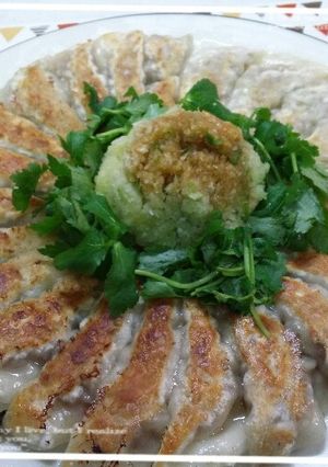 具材はネギだけ♪簡単♪ぺたん♪ネギ餃子-レシピのメイン写真