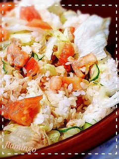 大人数でも◎!混ぜるだけの簡単ご飯サラダ-レシピのメイン写真
