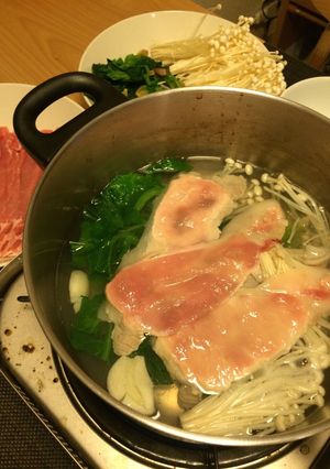 常夜鍋（豚とほうれん草のしゃぶしゃぶ）-レシピのメイン写真