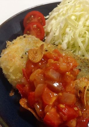 鱈のパン粉焼き トマトソース-レシピのメイン写真