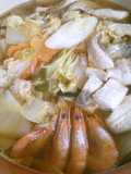 簡単 お鍋 白菜 魚介の 寄せ鍋！