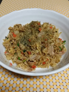残り物でそば飯-レシピのメイン写真