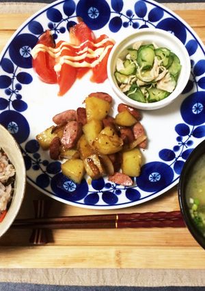 舞茸とささみの混ぜご飯-レシピのメイン写真
