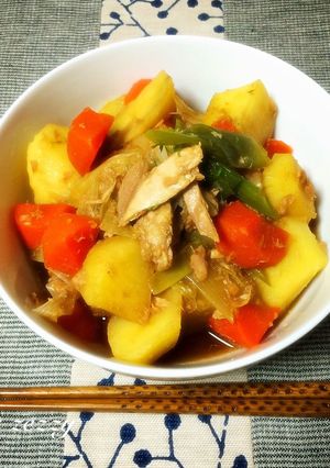 15分でヘルシー!煮崩れないツナじゃが煮-レシピのメイン写真