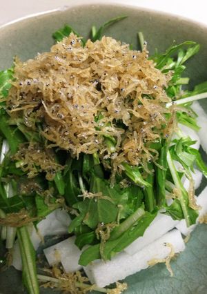 水菜と大根としらすのサラダ-レシピのメイン写真