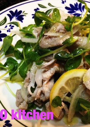 豚ロース肉と豆苗のマリネ-レシピのメイン写真