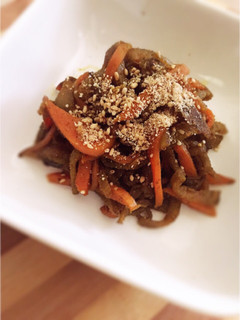 ヤーコンと人参のカレーきんぴら-レシピのメイン写真