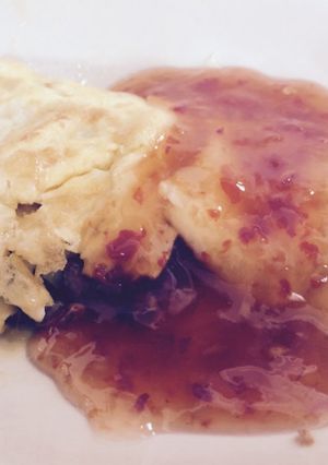 納豆オムレツ withチリソース-レシピのメイン写真