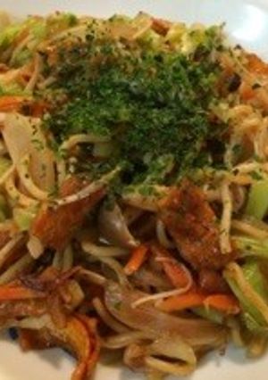 チーズあられ焼きそば♪-レシピのメイン写真