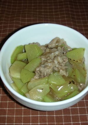 はやと瓜と豚肉のシャキとろ~炒め-レシピのメイン写真