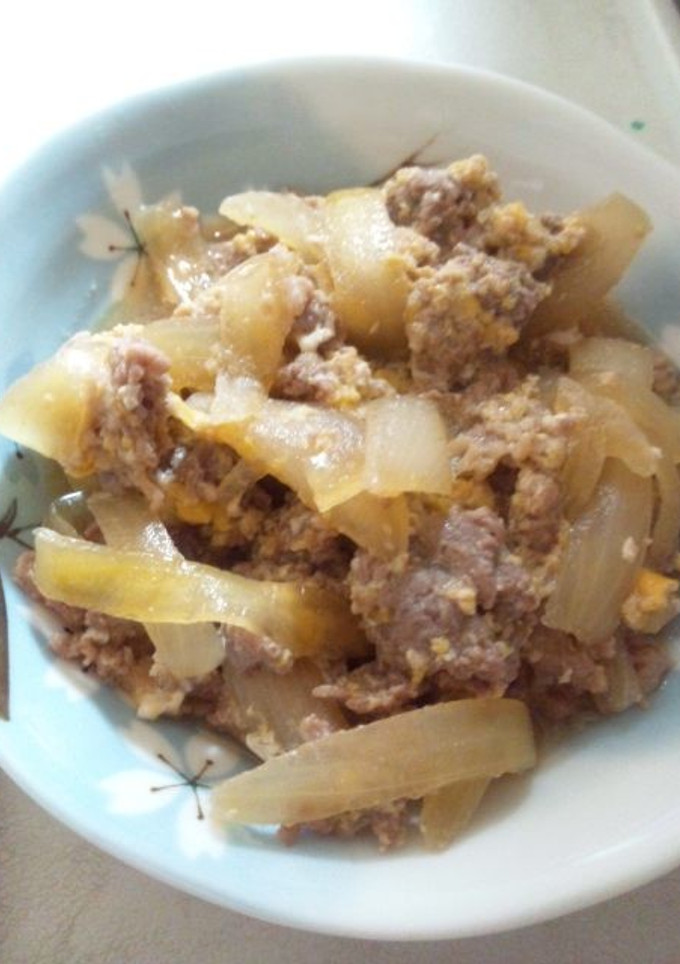 肉しぐれ風卵とじ-レシピのメイン写真