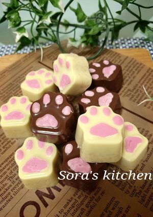 バレンタインに♡簡単パフチョコ-レシピのメイン写真