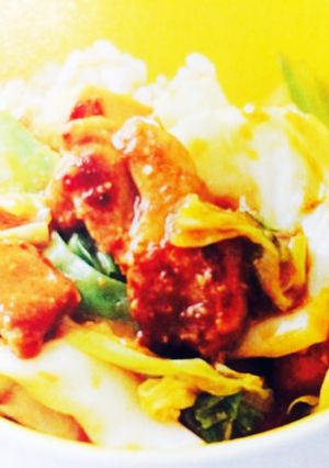 キャベツと鶏肉の味噌炒め-レシピのメイン写真