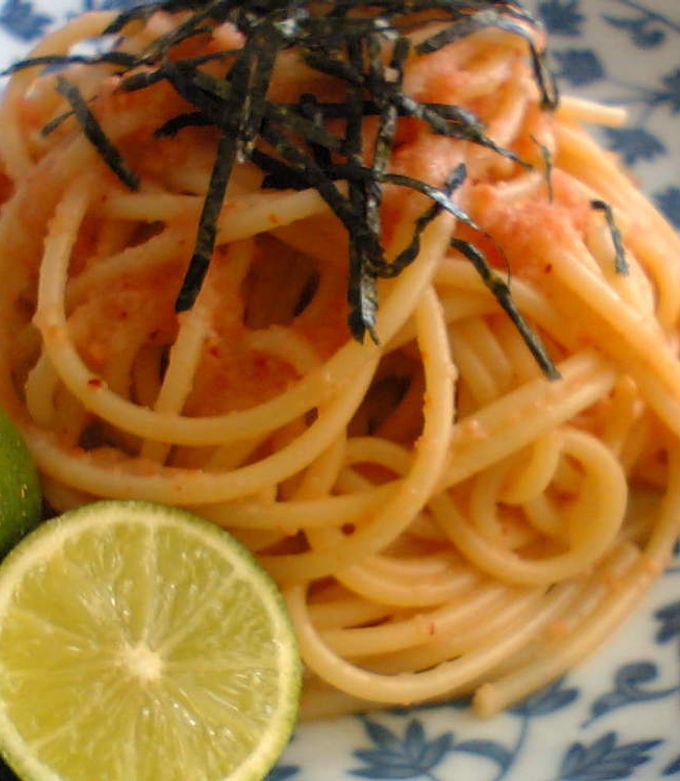スダチが香る♪明太子スパゲッティ-レシピのメイン写真