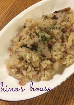 炊飯器でレンコンピラフ-レシピのメイン写真