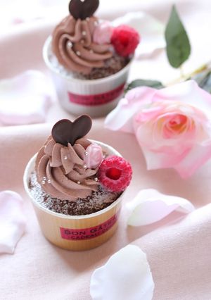 ふんわりカップケーキ☆バレンタインに-レシピのメイン写真