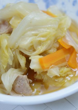 キャベツと豚肉の煮物-レシピのメイン写真