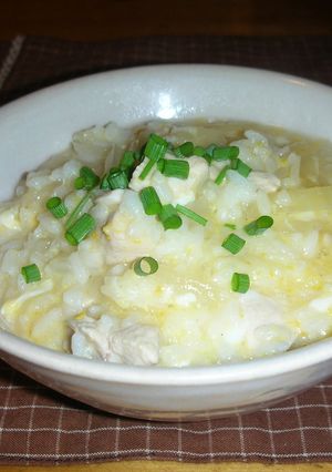 鶏肉の美味しい雑炊-レシピのメイン写真