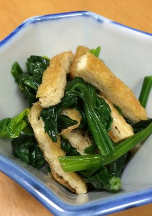 超簡単！ほうれん草と油揚げのお浸し-レシピのメイン写真