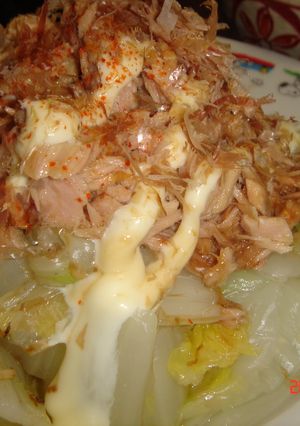 白菜とツナのマヨ七味かけ！！-レシピのメイン写真