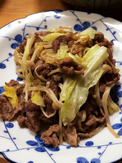 手抜き!牛肉入り野菜炒め-レシピのメイン写真