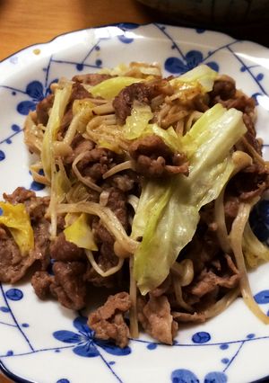 手抜き！牛肉入り野菜炒め-レシピのメイン写真