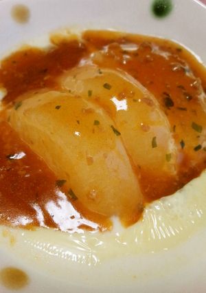 麻婆豆腐の素で豆乳鍋風ふろふき大根♪-レシピのメイン写真