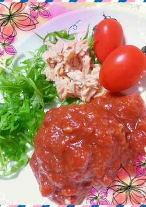 おから豆腐ハンバーグ☆トマト煮込み-レシピのメイン写真