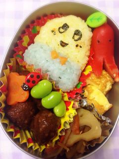 キャラ弁ふなっしー-レシピのメイン写真