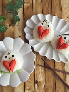 赤ウインナーで*ハートのおにぎりちゃん-レシピのメイン写真